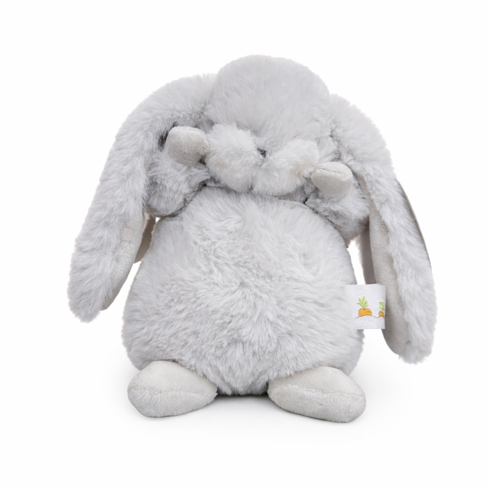 Bunnies by the Bay Tiny Nibble Bunny Gray Plush 8” NWT Stuffed Animal